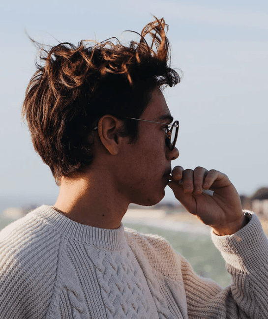 Person smoking